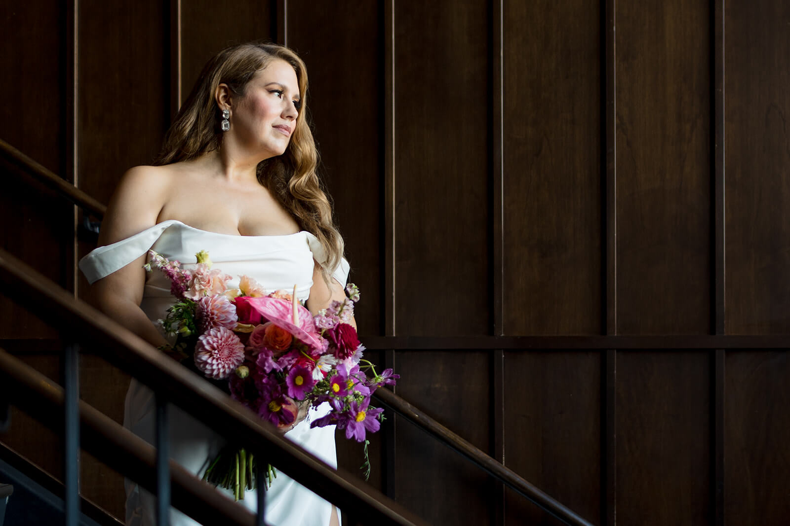 District Winery Wedding bridal portrait