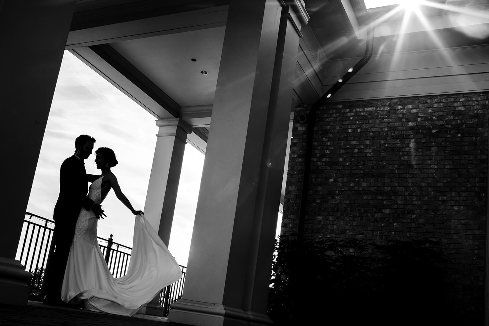 Woodmont Country Club Wedding silhouette